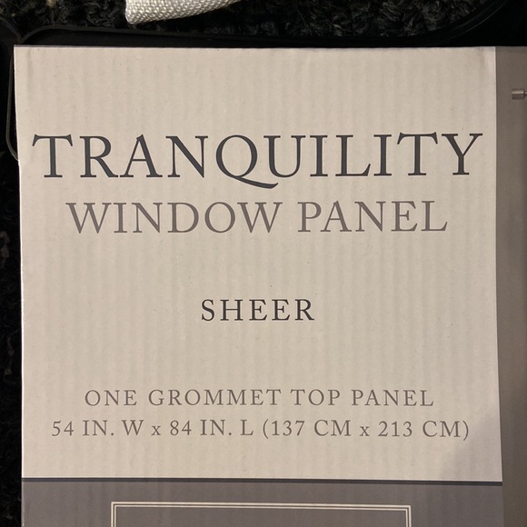salon de maison Accents Tranquility Window Panel Sheer 4 Panels